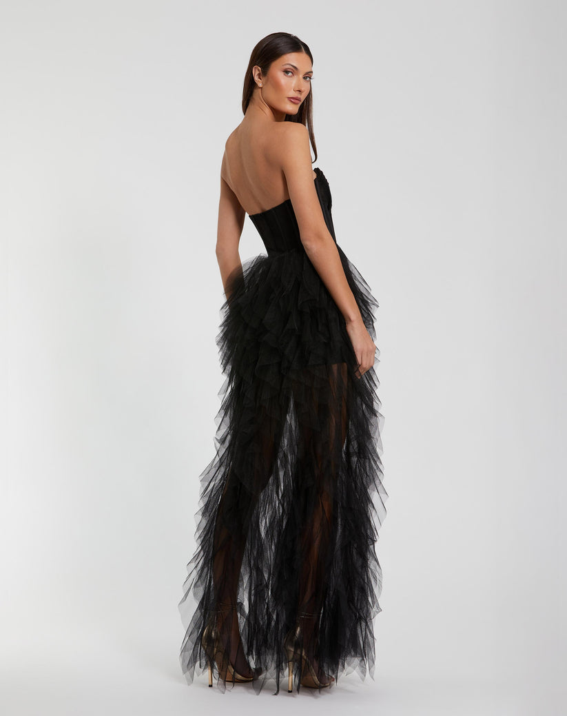 Mac Duggal 27532 Prom Long Overskirt Formal Dress