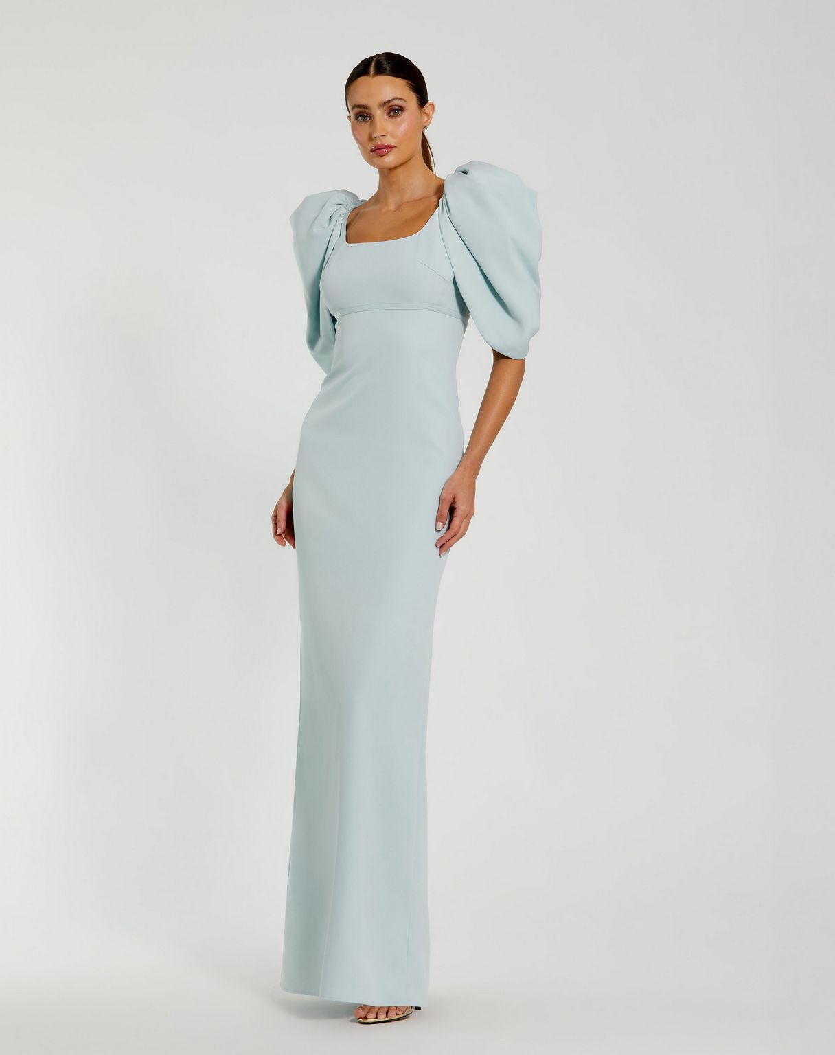 Formal Dresses Fitted Long Evening Gown Formal Prom Dress Powder Blue