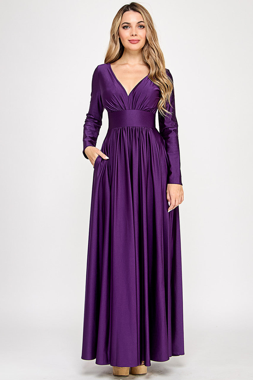 Formal Dresses Long A Line Formal Dress Lenovia 5231 Purple