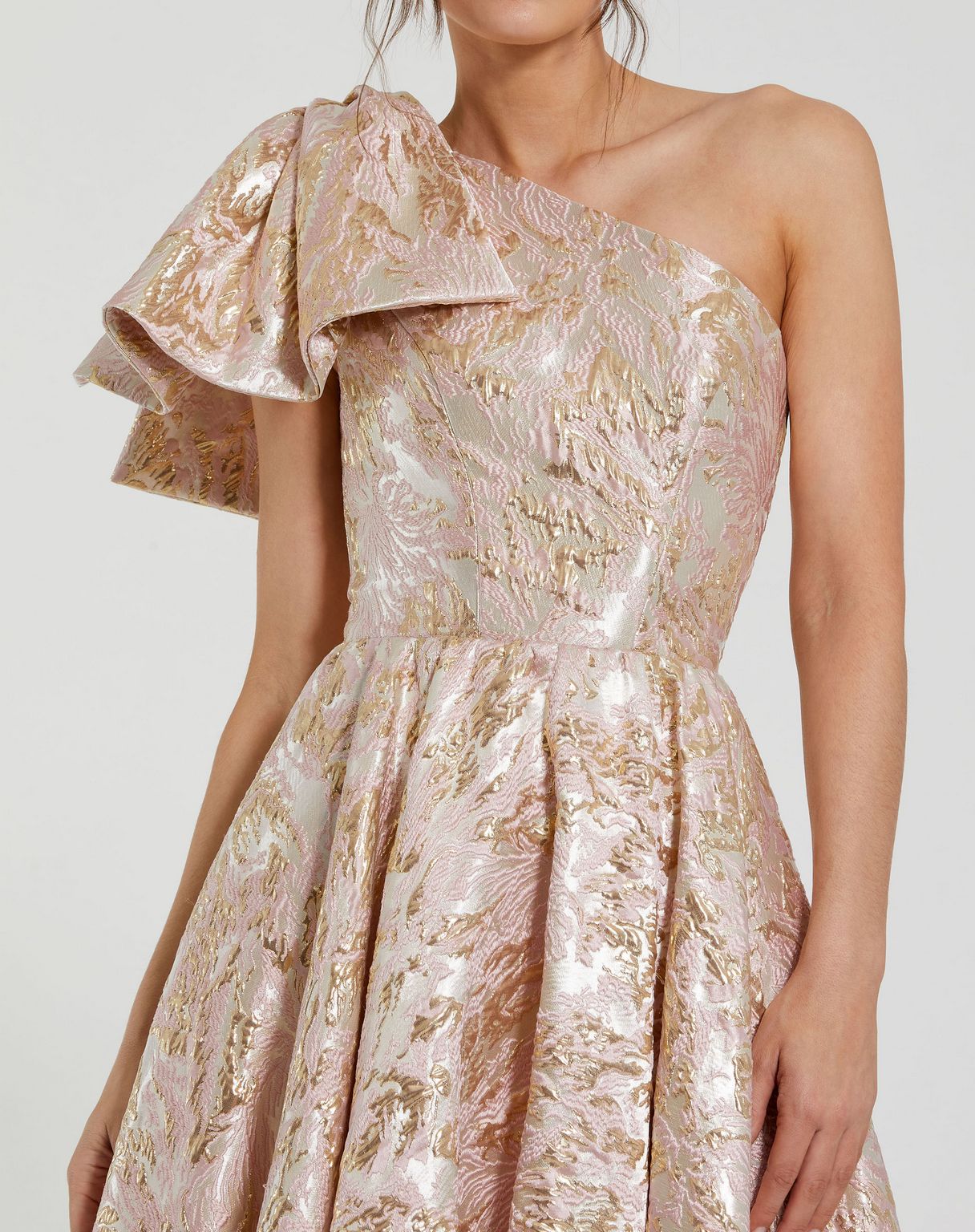 Mac Duggal 27546 High Low Floral Print Prom Formal Dress