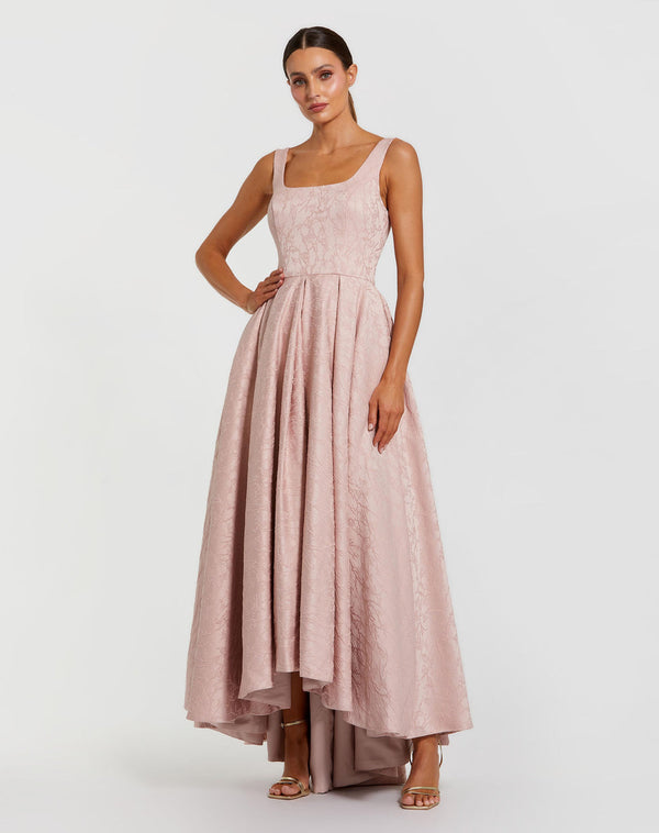 High Low Floral Evening Cocktail Dress Mac Duggal 27643