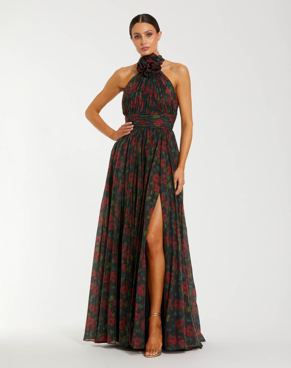 open lace back dress Rose Tartan Dress main image 1