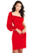 Cocktail Dresses Fitted Short Cocktail Mini Dress Red