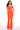 Jumpsuit Fitted Long Formal Jumpsuit Neon Orange