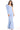 Jumpsuit Fitted Long Formal Puff Sleeve Jumpsuit Light Blue
