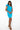 Cocktail Dresses Fitted Mini Short Ruffle Cocktail Dress Turquoise
