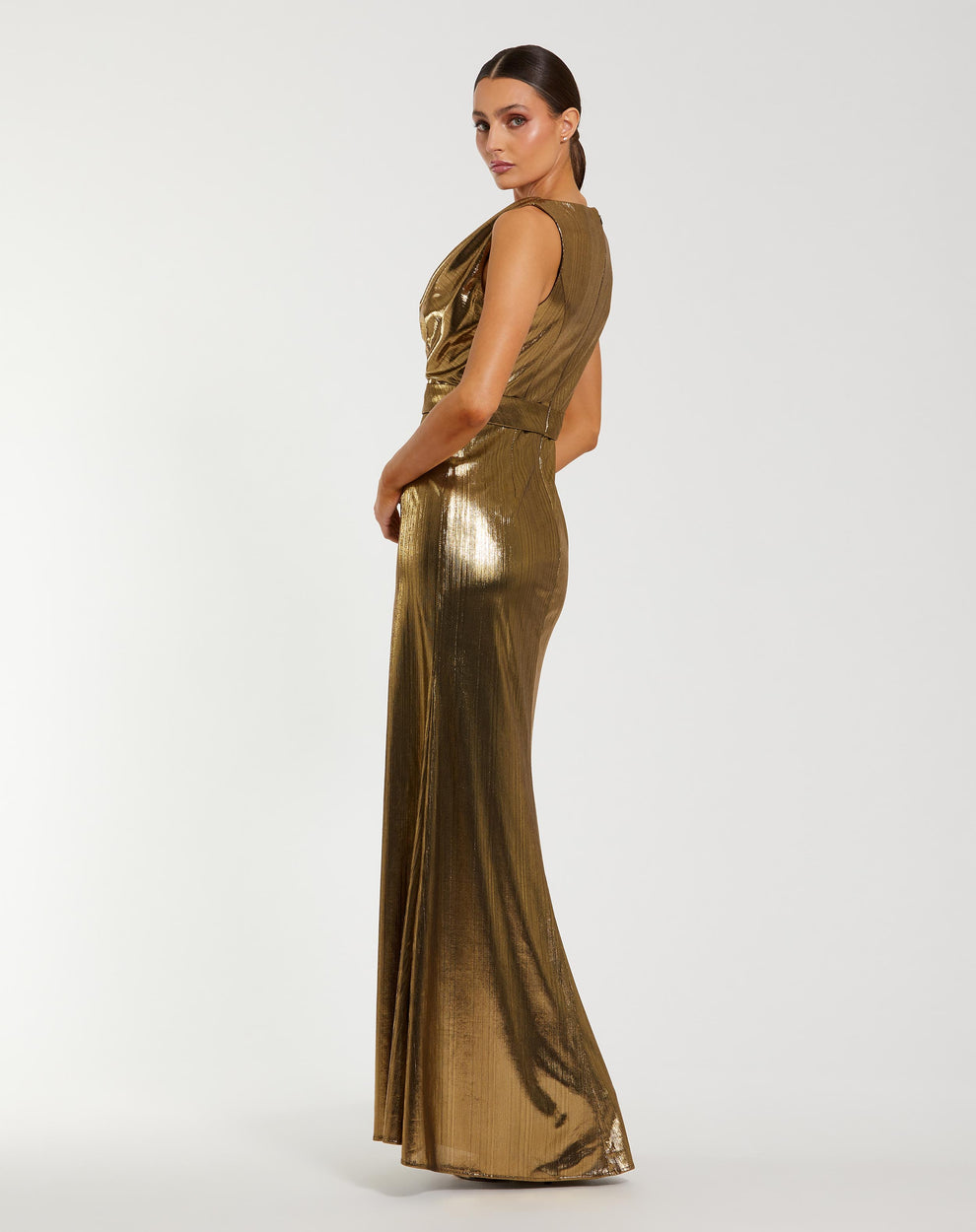 Formal Dresses Fitted Long Formal Evening Dress Antique Gold