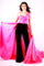 Jumpsuit Long Formal Overskirt Jumpsuit Neon Pink/Black