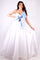 Prom Dresses Long Formal A Line Evening Prom Dress White/Light Blue
