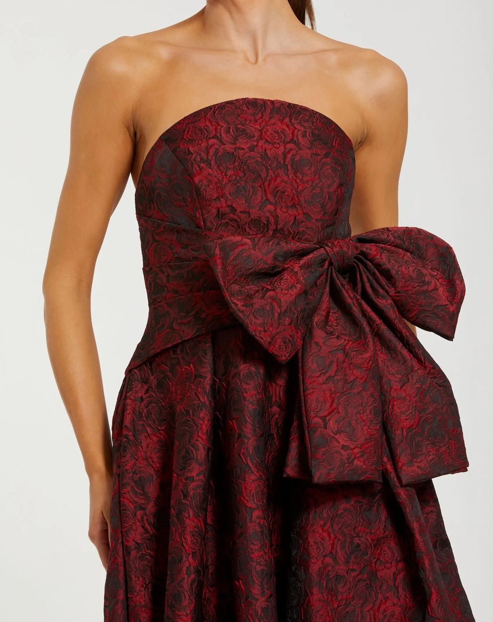 Prom Dresses Formal Long 3D Floral Prom Dress Ruby
