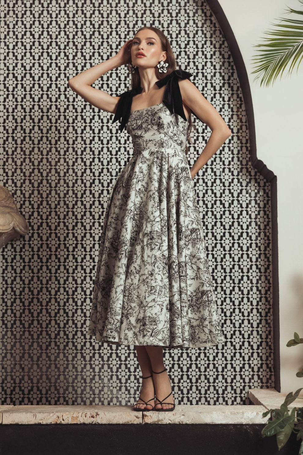 Cocktail Dresses Short Velvet Tea Length A Line Cocktail Dress Mac Duggal 27749 Black Multi