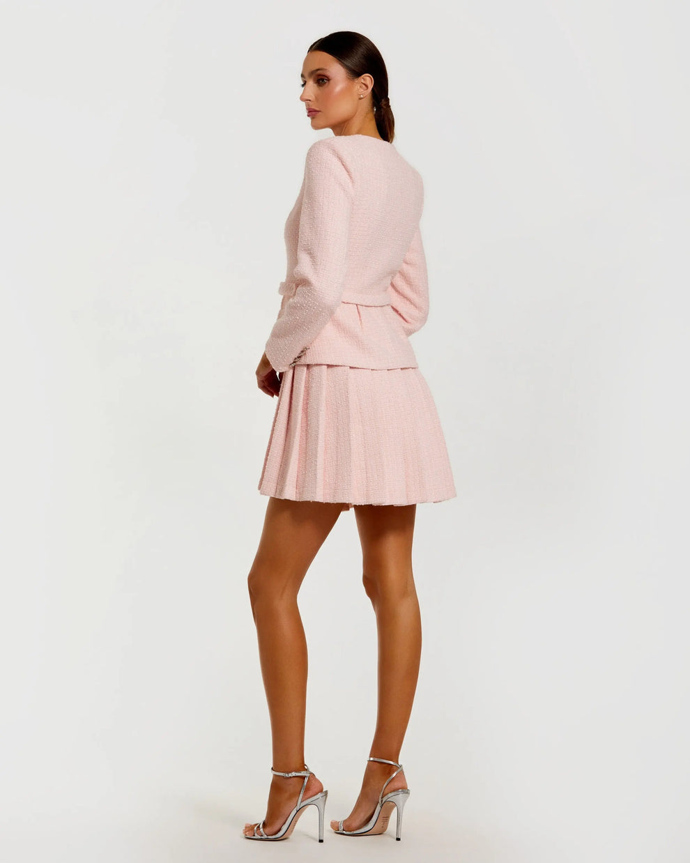 Cocktail Dresses Pleated A Line Mini Short Cocktail Dress Mac Duggal 27752 Blush