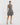 Cocktail Dresses Short Pleated Collared Mini Cocktail Dress Black White
