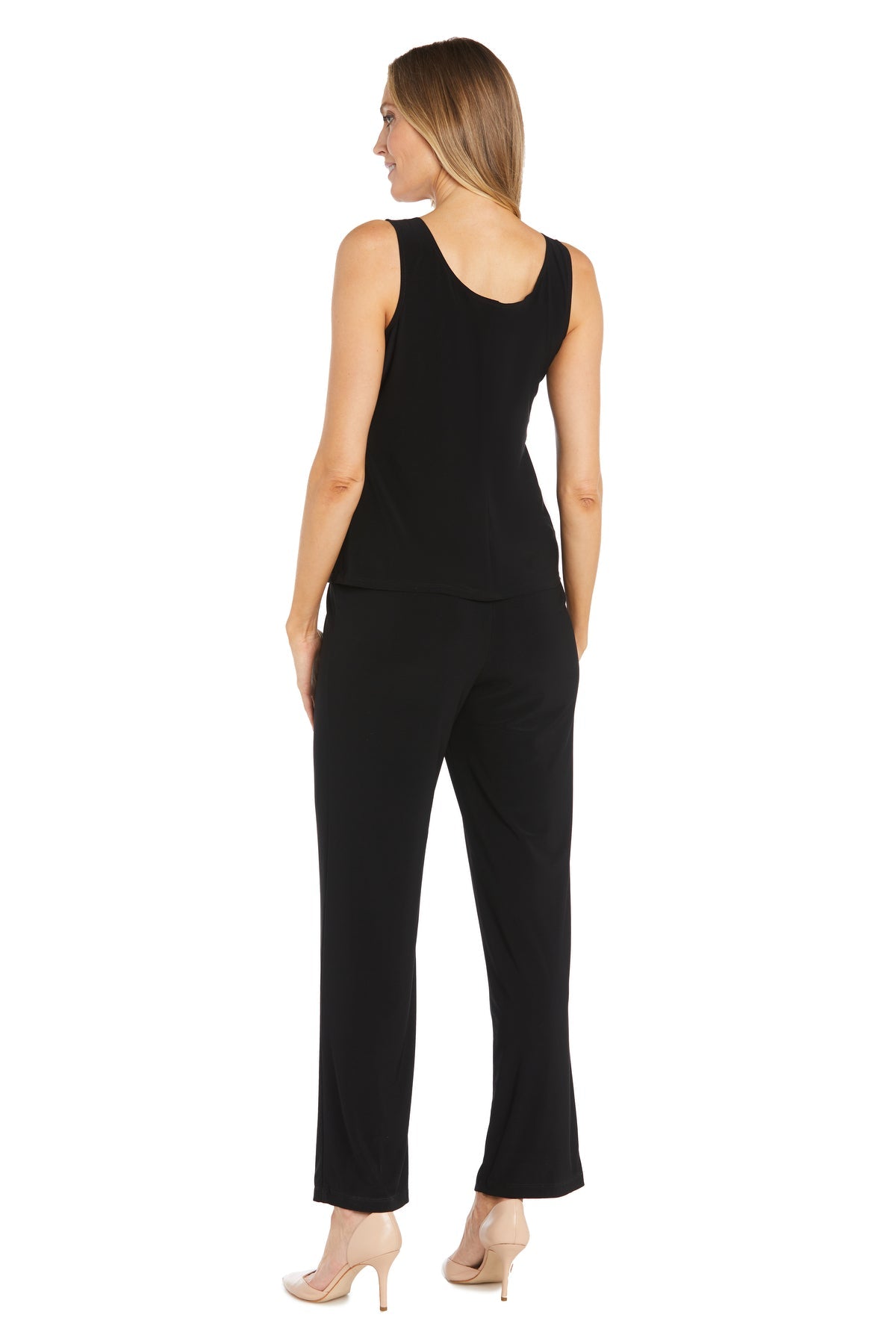 R&M Richards 2779 Long Sequin Formal Lace Pant Suit
