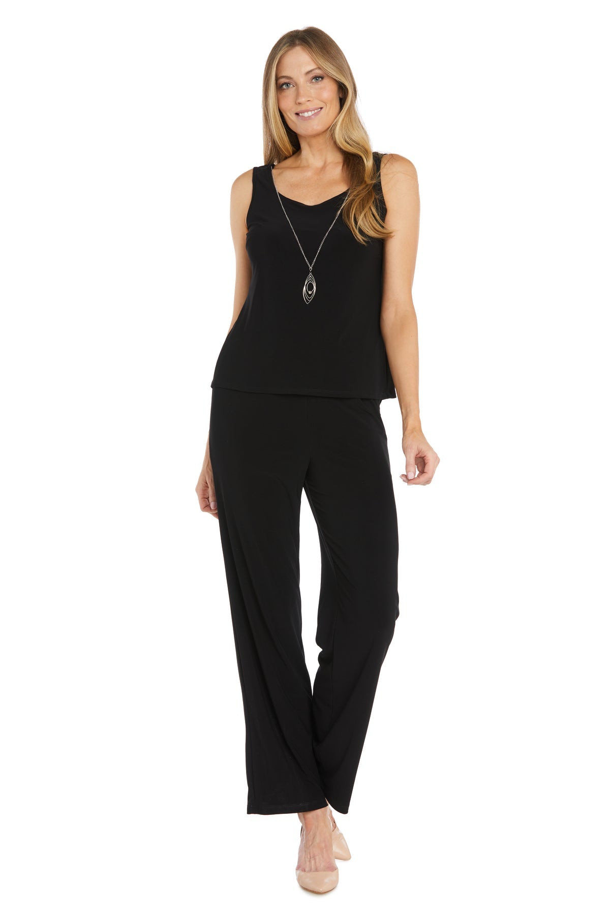 R&M Richards 2779 Long Sequin Formal Lace Pant Suit