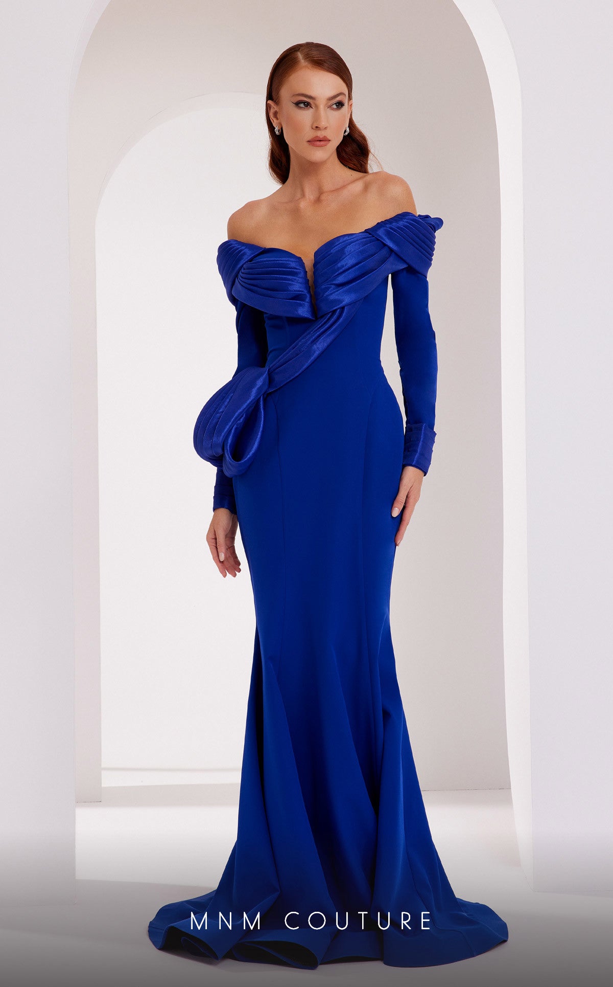 MNM Couture 2791 Long Formal Fitted Mermaid Evening Dress