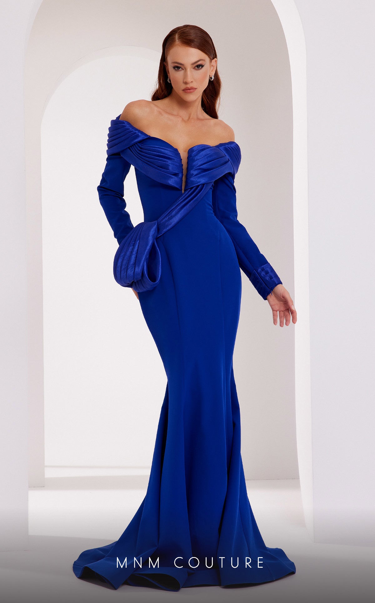 MNM Couture 2791 Long Formal Fitted Mermaid Evening Dress