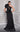 Prom Dresses Mermaid Long Formal Peplum Overskirt Prom Dress Black