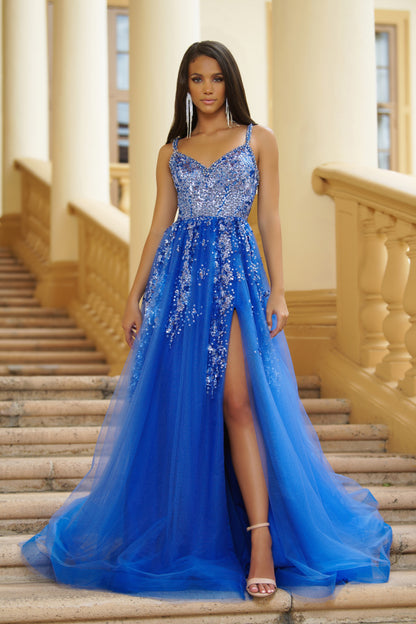 Prom Dresses Sequin Formal Prom Long Dress Periwinkle