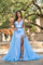 Prom Dresses Sequin Formal Prom Long Dress Powder Blue