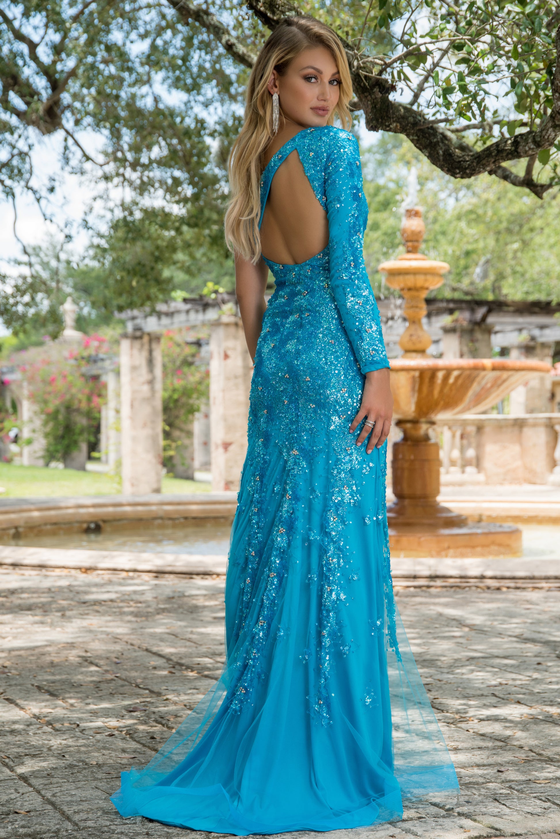 Ava Presley 28578 Fitted Sequin Formal Prom Long Dress
