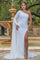 Prom Dresses Fitted Sequin Formal Prom Long Dress White