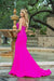 Prom Dresses Formal Fitted Prom Long Dress Fuchsia