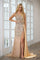 Prom Dresses Long Prom Formal Sequin Dress Nude