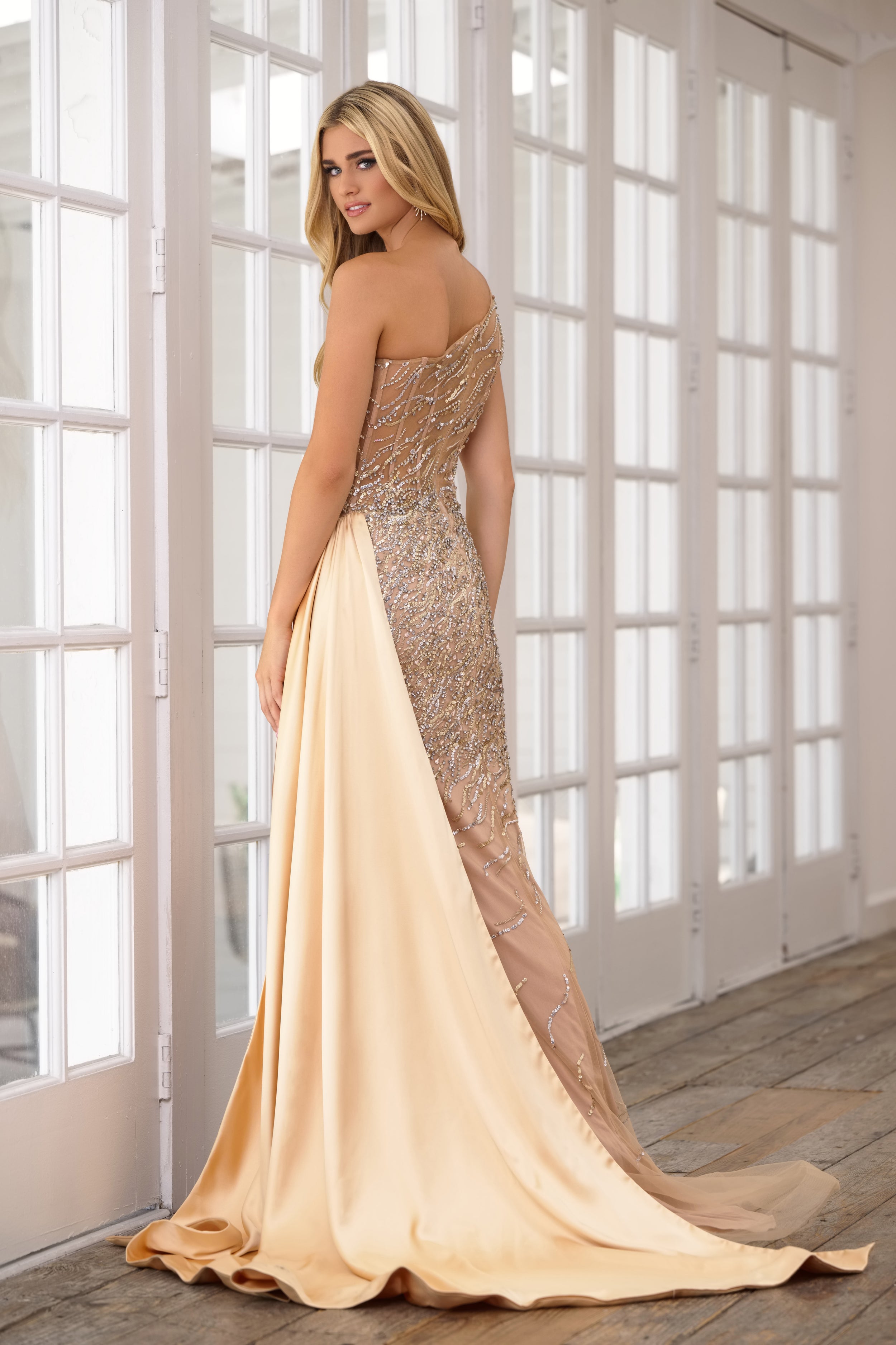 Prom Dresses Long Prom Formal Sequin Dress Nude