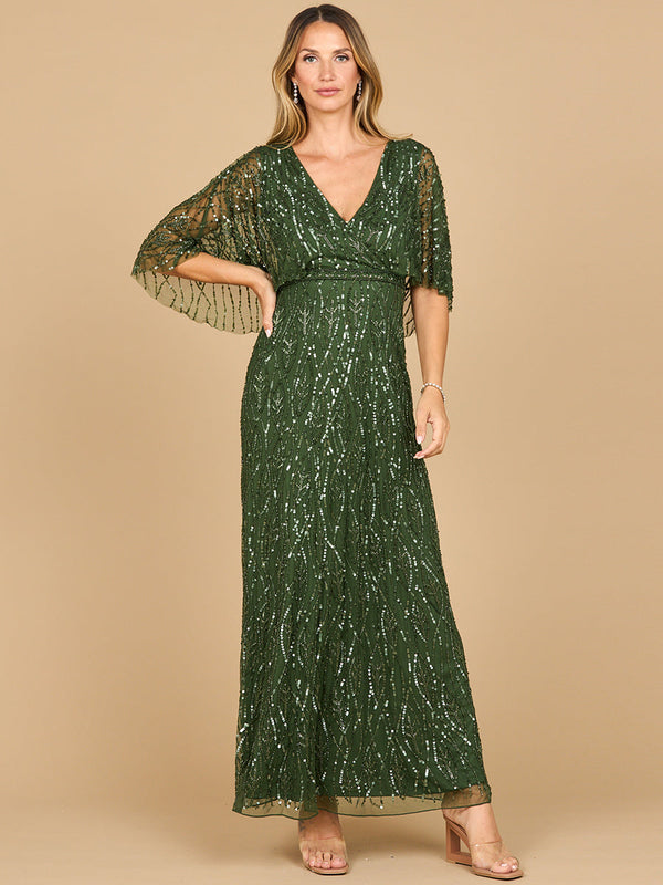 Long Formal Cape Mother of the Bride Dress Lara Dresses 28862