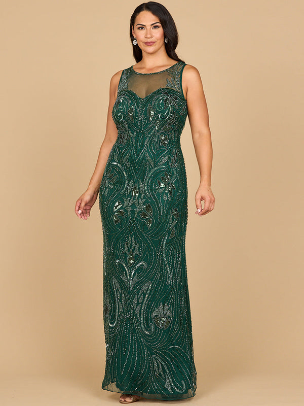 Lara Dresses 28868 Long Beaded Evening Formal Dress