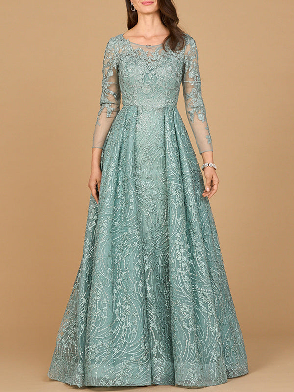 Lara Dresses 28883 Overskirt Long Lace Formal Evening Dress