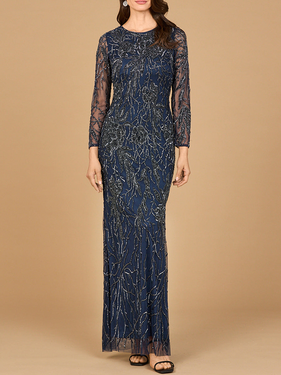 Lara Dresses 28889 Long Beaded Mother of the Bride Formal Dress