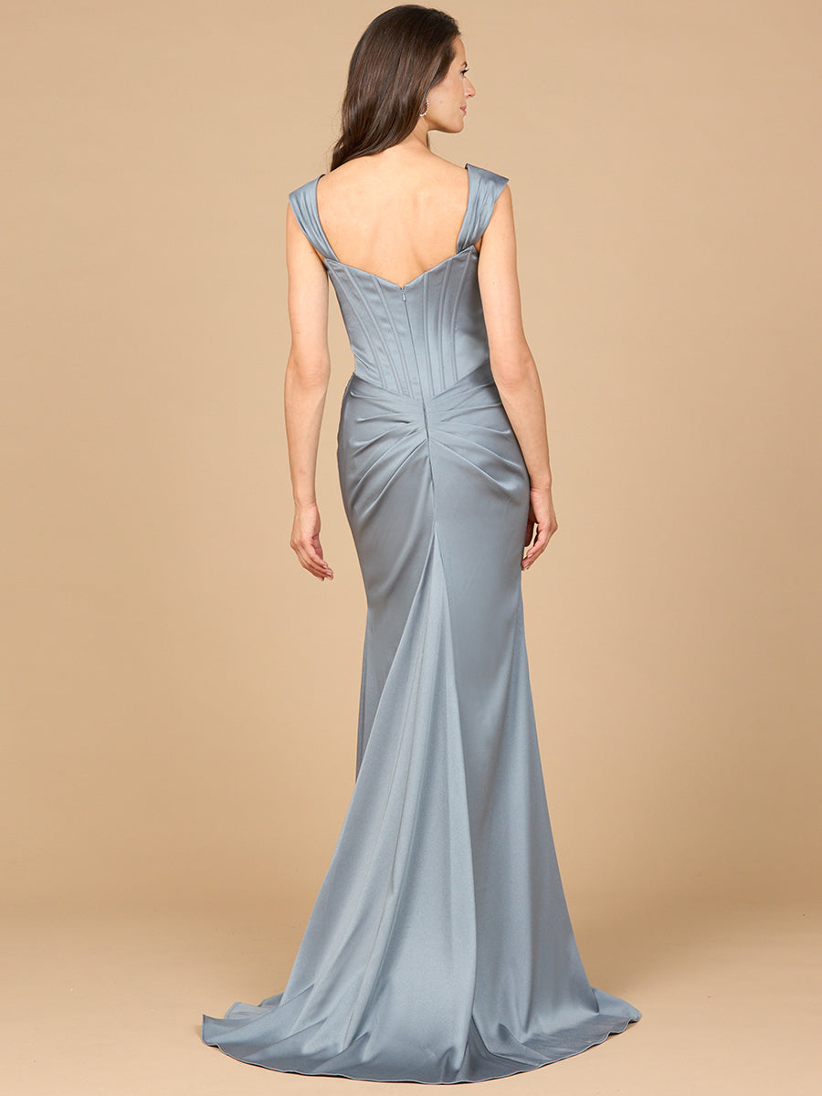 Lara Dresses 28915 Fitted Long Formal corset Prom Dress