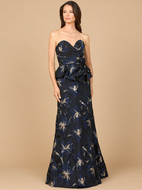 Lara Dresses 28918 Long Formal Floral Evening Bolero Prom Dress