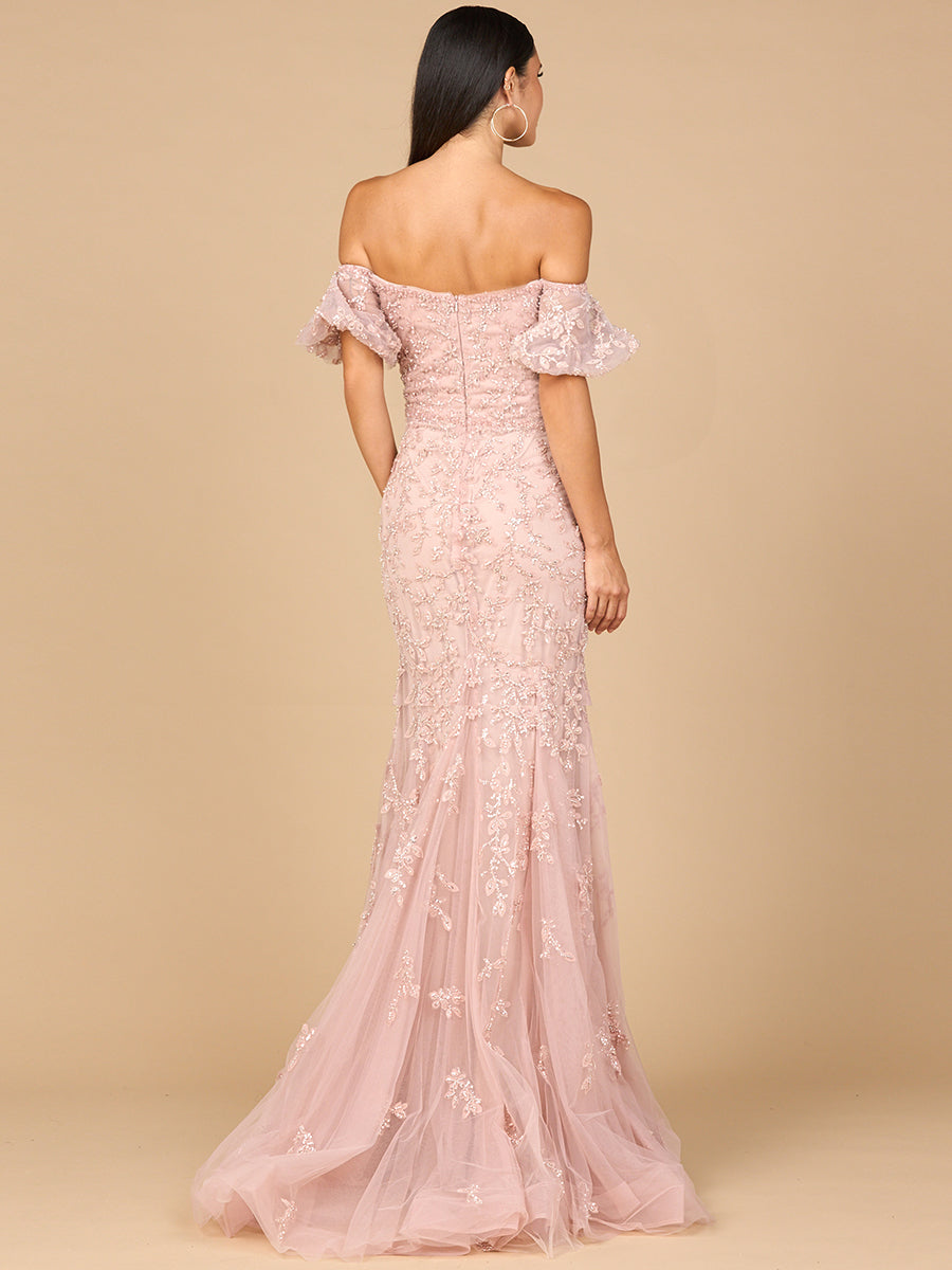 Prom Dresses Long Mermaid Formal Prom Lace Dress Blush