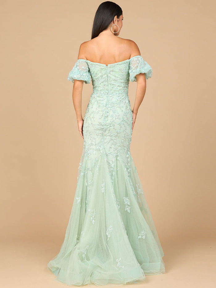 Prom Dresses Long Mermaid Formal Prom Lace Dress Sage