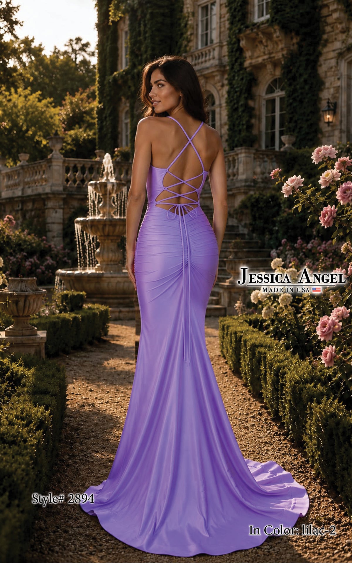 Sweetheart Floor-Length Satin Occasion Mermaid Jessica Angel 2894