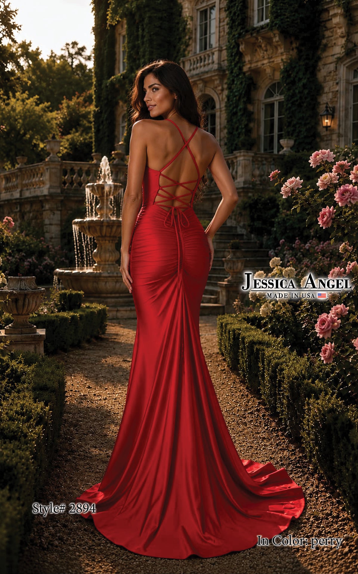 Sweetheart Floor-Length Satin Occasion Mermaid Jessica Angel 2894