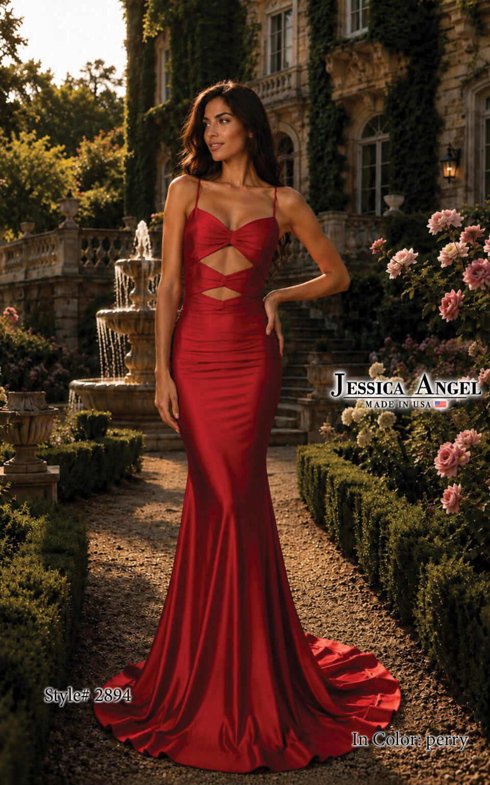 Sweetheart Floor-Length Satin Occasion Mermaid Jessica Angel 2894