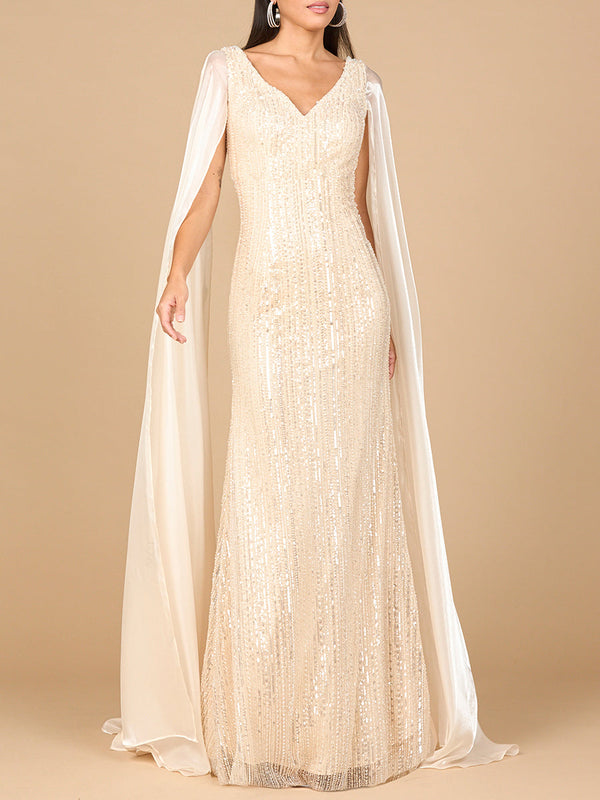 Lara Dresses 28942 Long Beaded Pattern Formal Evening Dress