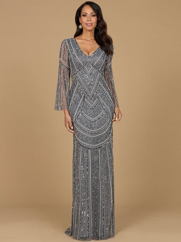 Lara Dresses 28954 Long Beaded Mother of the Bride Formal Dress