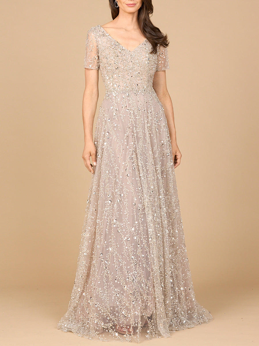Lara Dresses 28958 Long Mother of the Bride Lace Formal Dress