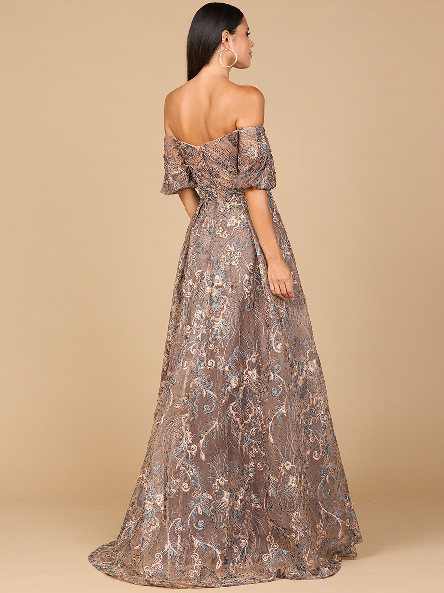 Lara Dresses 28960 Long Beaded Ball Gown Overskirt Formal Dress
