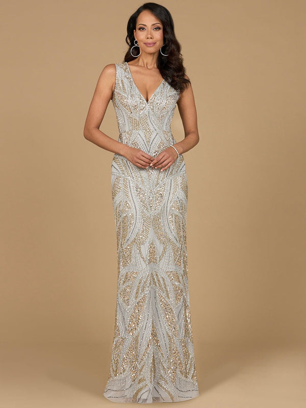 Lara Dresses 28971 Long Formal Beaded Evening Prom Dress