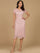 Cocktail Dresses Short Beaded Midi Cocktail Dress Dusty Rose
