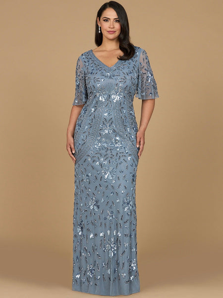 macys dusty blue dress Macy Chiffon Adjustable Bridesmaid Dress