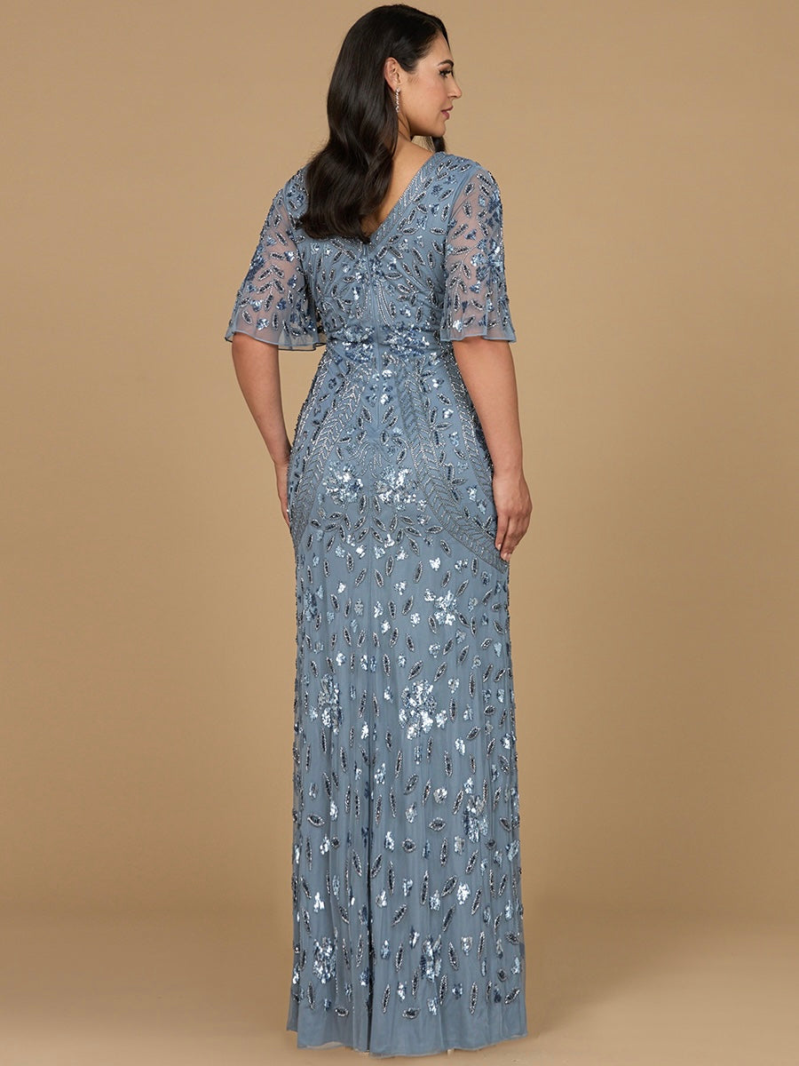 Lara Dresses 28975 Long Formal Beaded Sequin Evening Dress