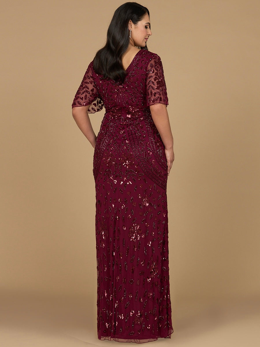 Lara Dresses 28975 Long Formal Beaded Sequin Evening Dress