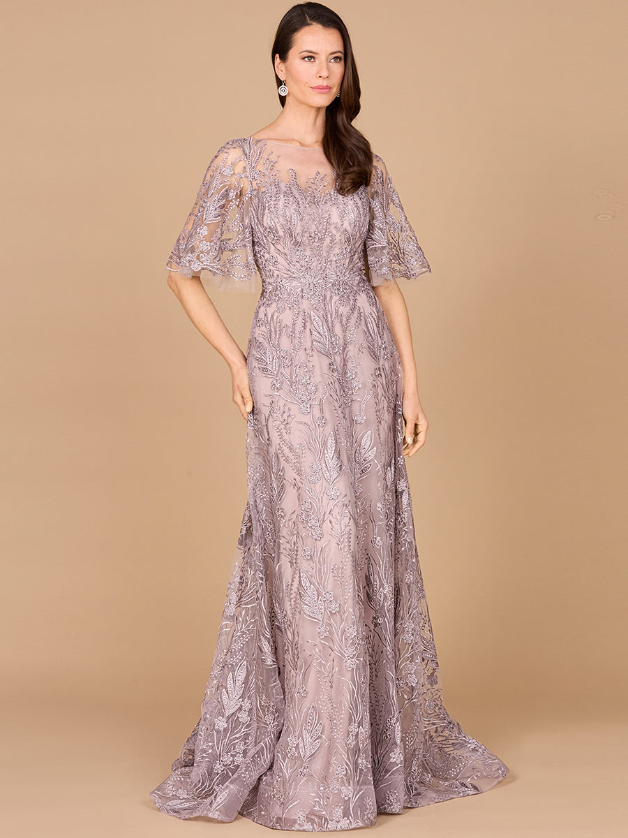 Lara Dresses 28985 Modest A Line Long Formal Evening Lace Dress The Dress Outlet Lara Dresses 28985 Modest A Line Long Formal Evening Lace Dress The Dress Outlet